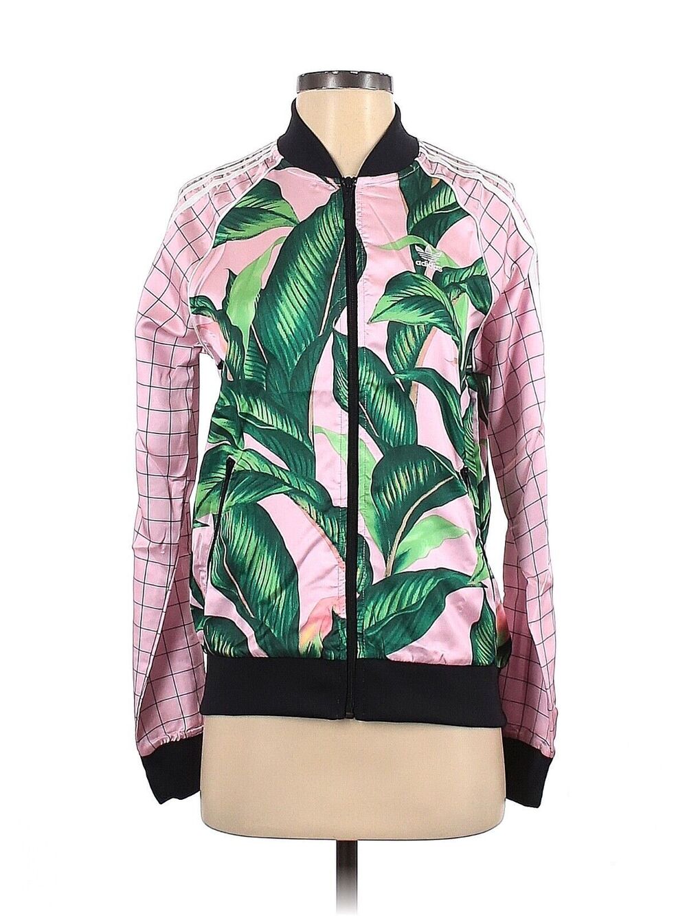 ADIDAS Palm Leaf Pink & Green Track Jacket - S
